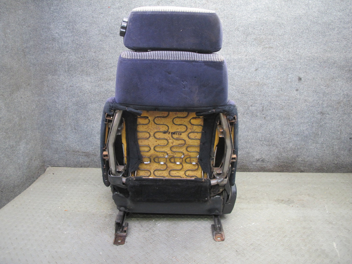 86-89 Nissan Z31 300ZX 2+0 Set of 2 Front Left & Right Cloth Seat Gray Blue OEM