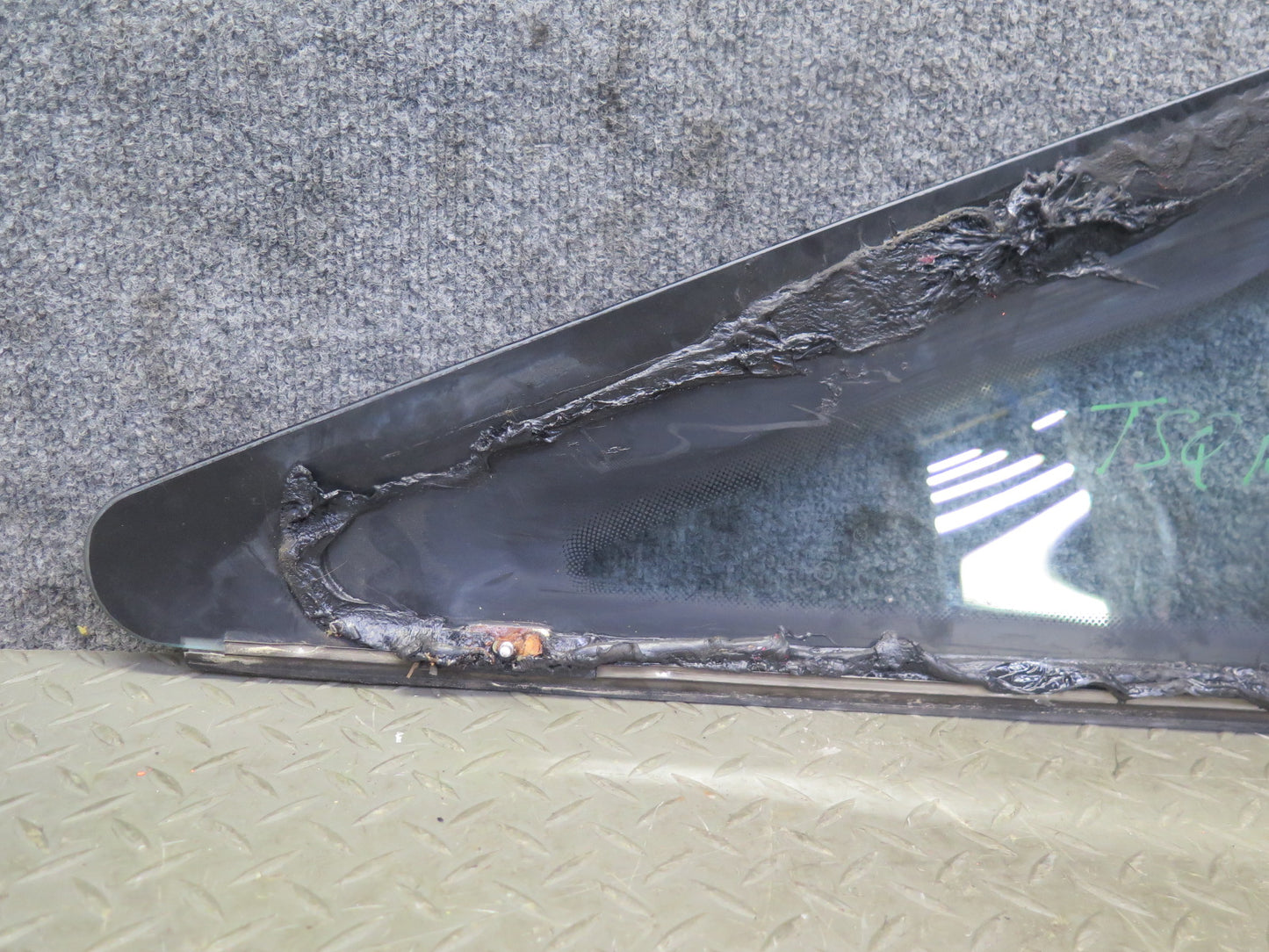 89-92 Toyota Supra MK3 Rear Left Quarter Glass Window Trim Set OEM