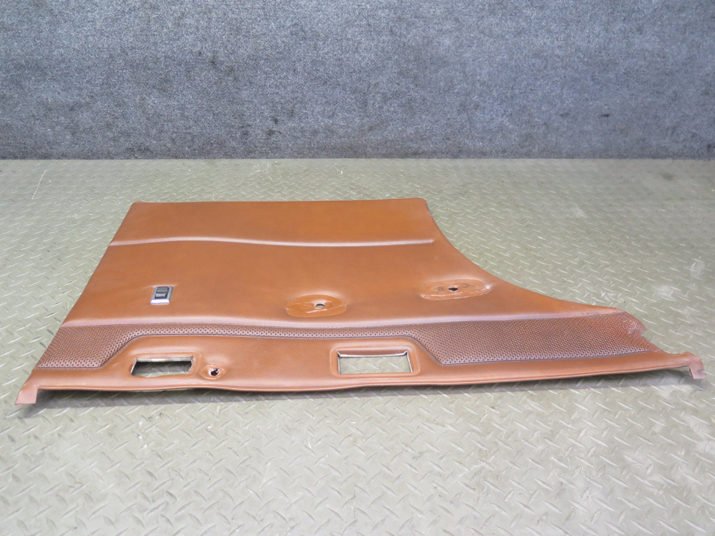 75-76 Mercedes W115 300D Rear Left Door Interior Trim Cover Panel Brown OEM