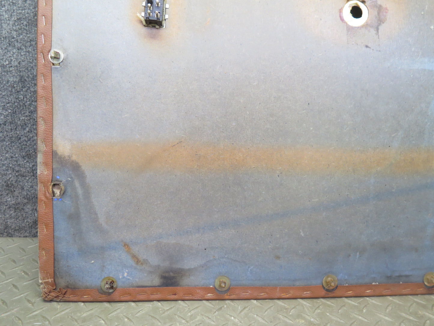 75-76 Mercedes W115 300D Rear Left Door Interior Trim Cover Panel Brown OEM