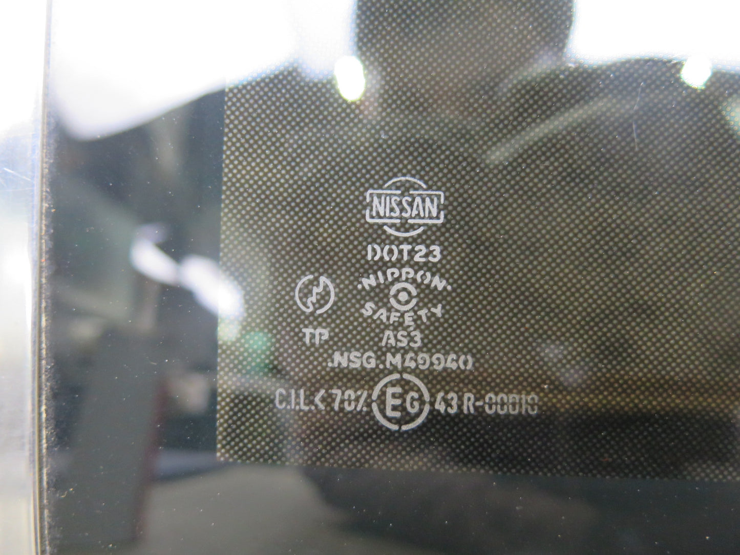 85-89 Nissan Z31 300ZX 2+0 Right T-top Roof Glass Panel Tinted w Lock Latch OEM