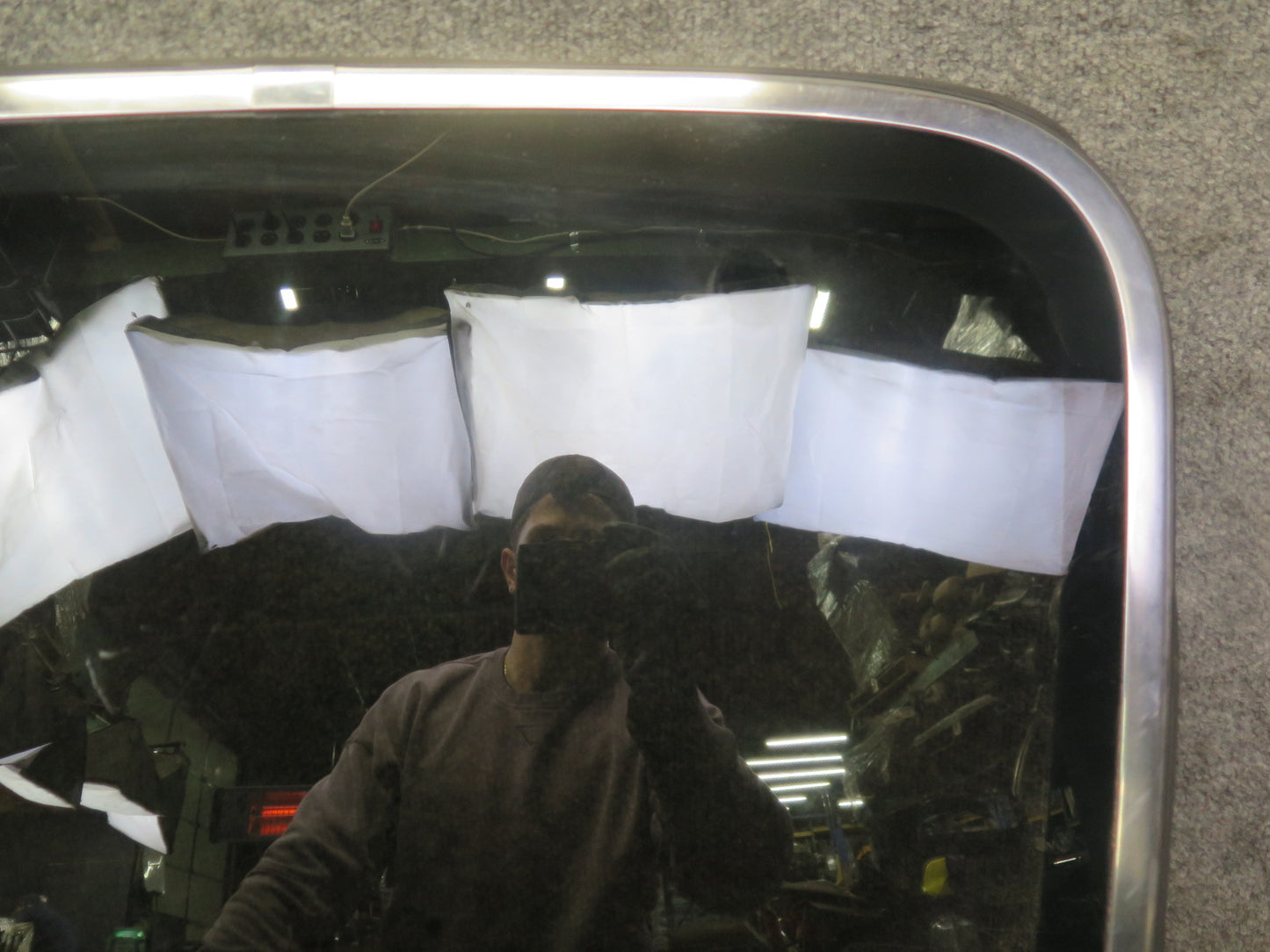 85-89 Nissan Z31 300ZX 2+0 Right T-top Roof Glass Panel Tinted w Lock Latch OEM