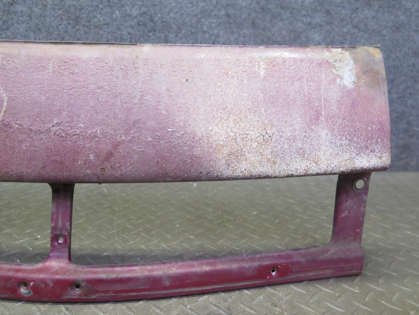 75-76 Mercedes W115 300D Front Bumper Lower Central Panel Valance RED OEM