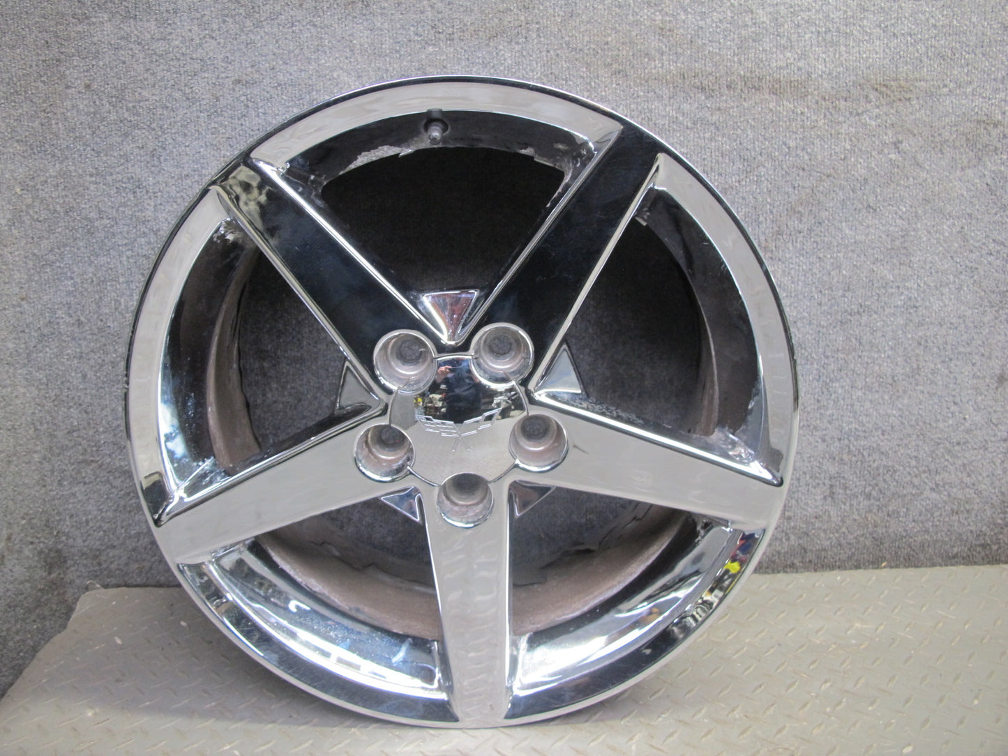 05-08 Chevrolet Corvette C6 Set of 4 R18" R19" Wheel Rim Chrome Aftermarket