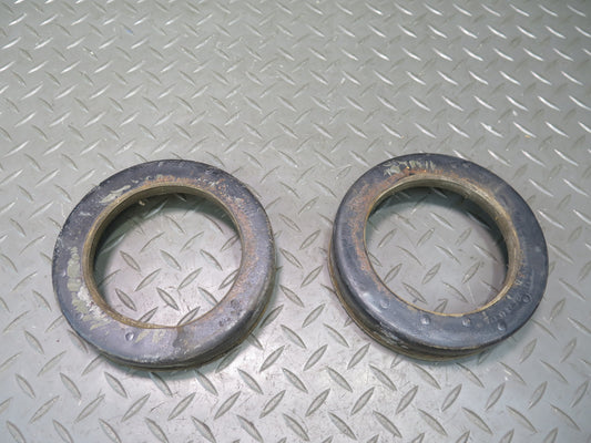 75-76 Mercedes W115 300D Rear Left & Right Coil Spring Rubber Buffer Pad Set OEM