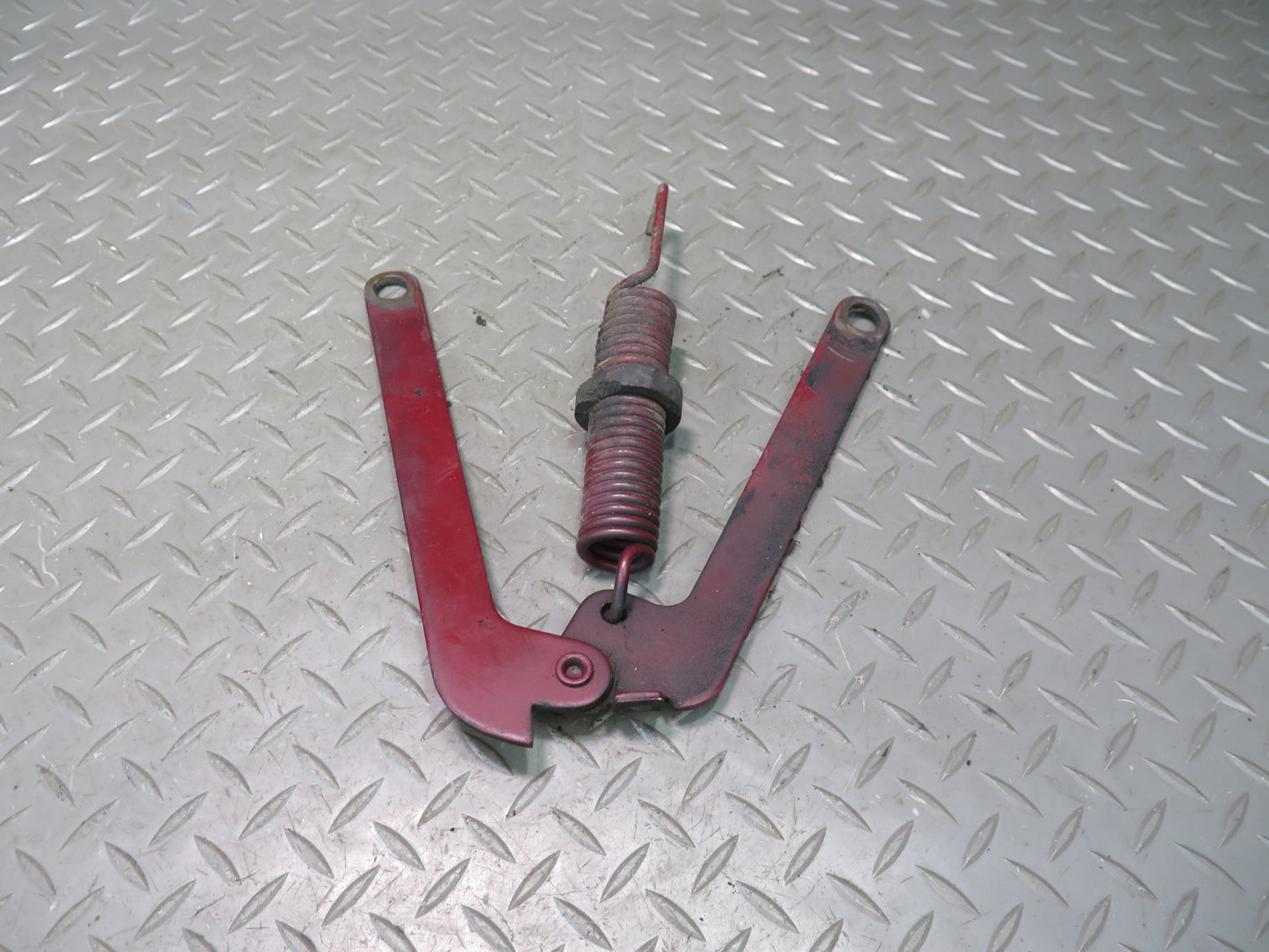 75-76 Mercedes W115 300D Set of 2 Front Left & Right Hood Bonnet Hinge RED OEM