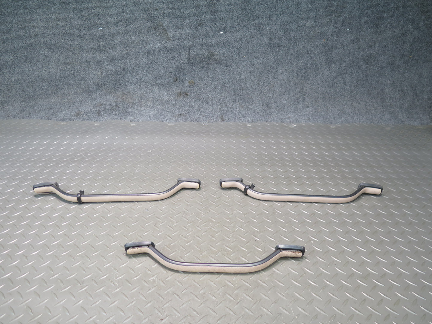 75-76 Mercedes W115 300D Set of 3 Interior Upper Overhead Grab Handle OEM