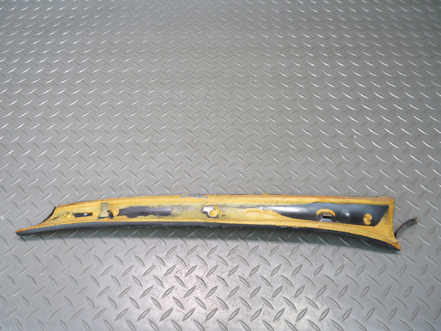 75-76 Mercedes W115 Left & Right Interior A Pillar Trim Cover Black Set OEM