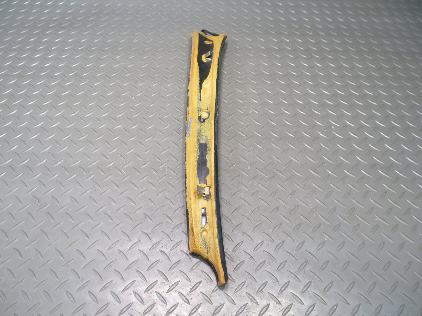 75-76 Mercedes W115 Left & Right Interior A Pillar Trim Cover Black Set OEM