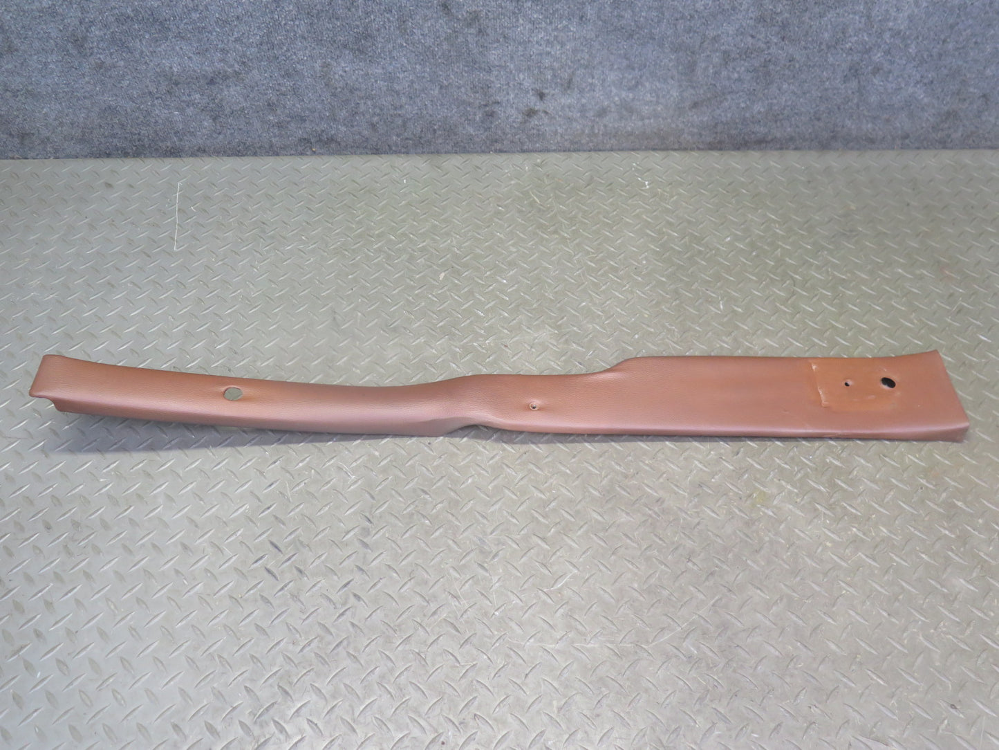 75-76 Mercedes W115 300D Left & Right Interior B Pillar Trim Cover Brown Set OEM