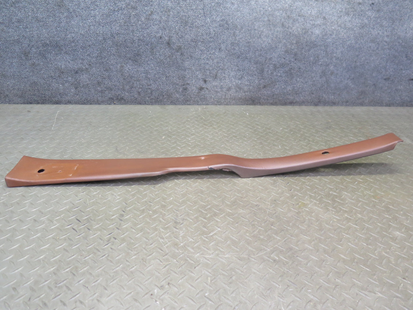 75-76 Mercedes W115 300D Left & Right Interior B Pillar Trim Cover Brown Set OEM