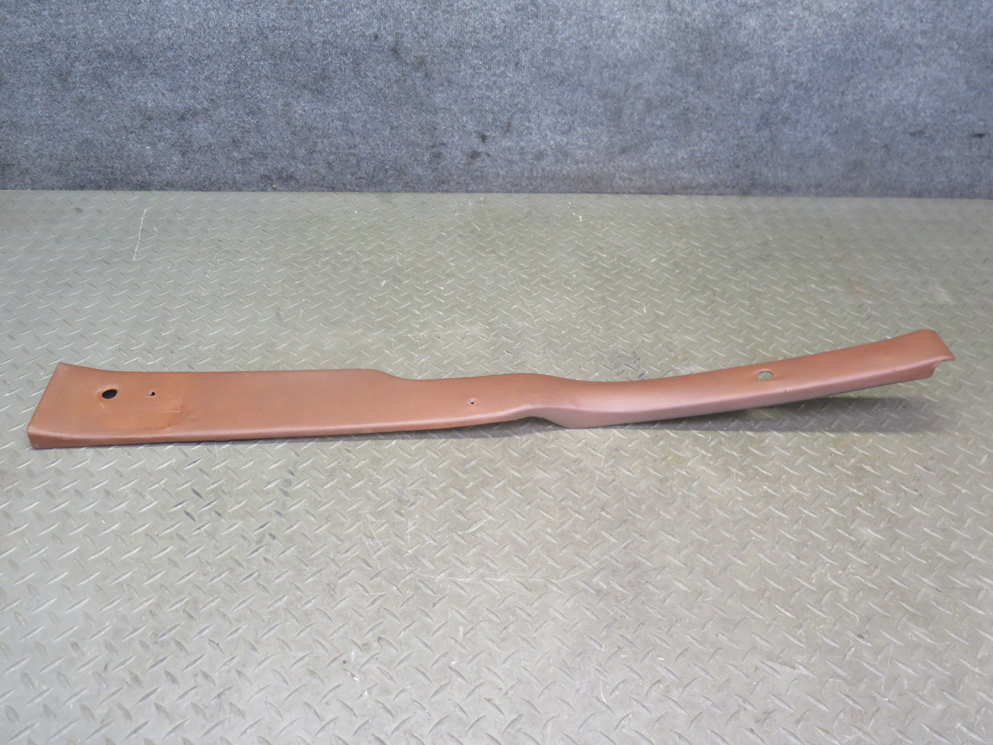 75-76 Mercedes W115 300D Left & Right Interior B Pillar Trim Cover Brown Set OEM