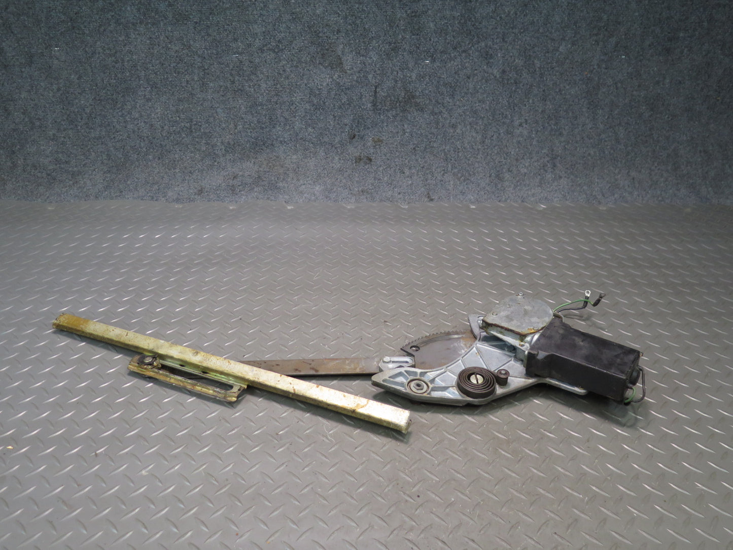 75-76 Mercedes W115 300SD Rear Left Door Window Regulator w Motor OEM