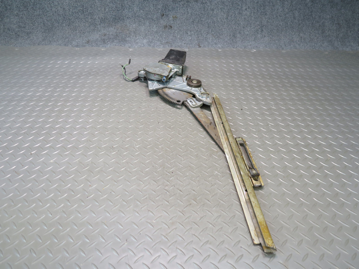 75-76 Mercedes W115 300SD Rear Left Door Window Regulator w Motor OEM