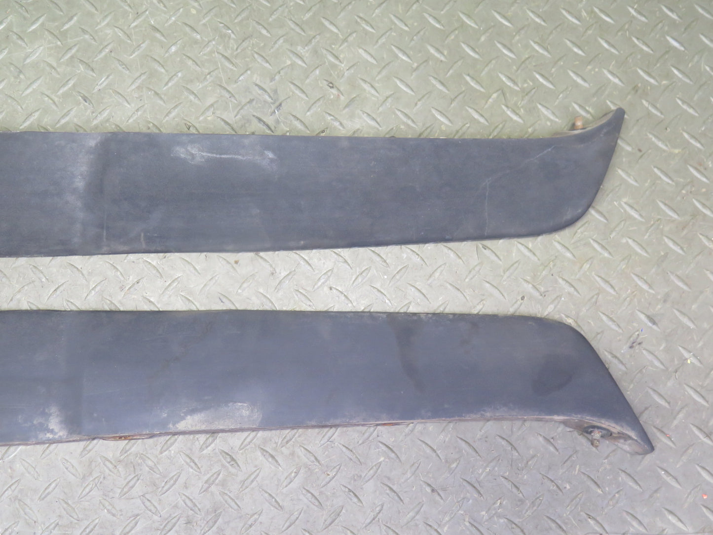 75-76 Mercedes W115 300SD Front Left & Right Bumper Filler Cover Molding Set OEM