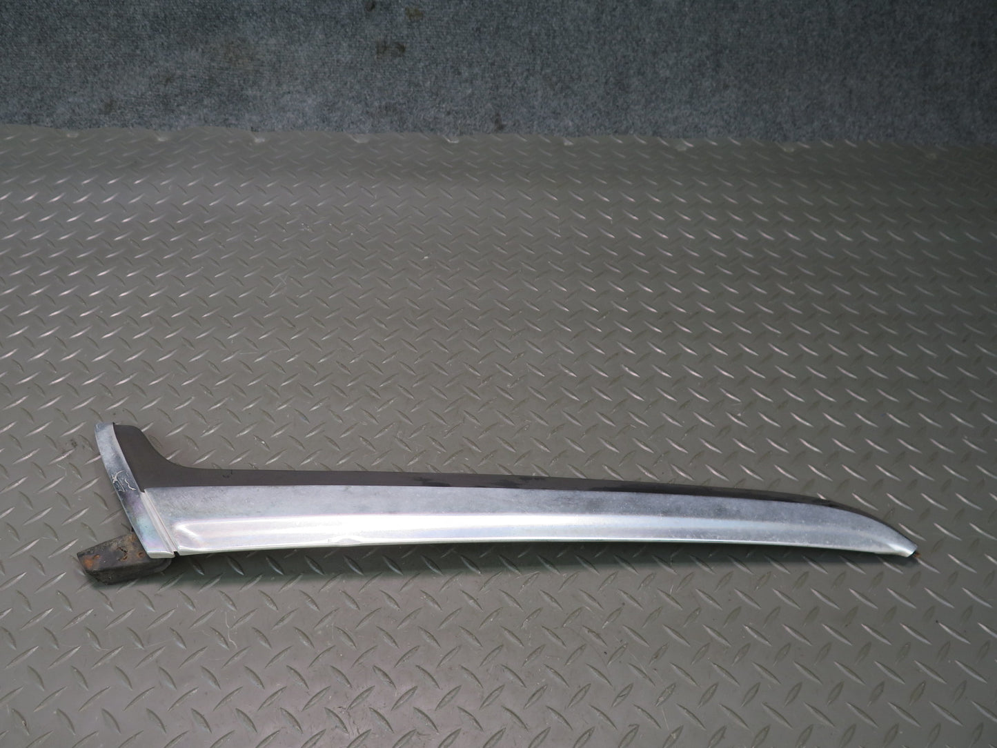 75-76 Mercedes W115 300SD Front Left Right A Pillar Chrome Trim Molding Set OEM