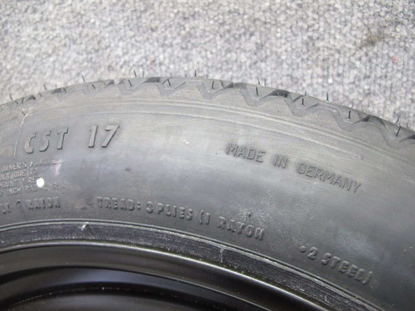 01-06 BMW E46 330ci R17 17" Spare Tire Wheel 17x3.5J ET30 125/80 6750007 OEM