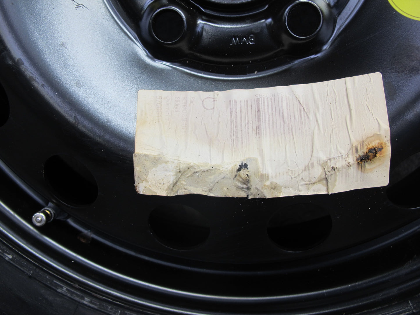 01-06 BMW E46 330ci R17 17" Spare Tire Wheel 17x3.5J ET30 125/80 6750007 OEM