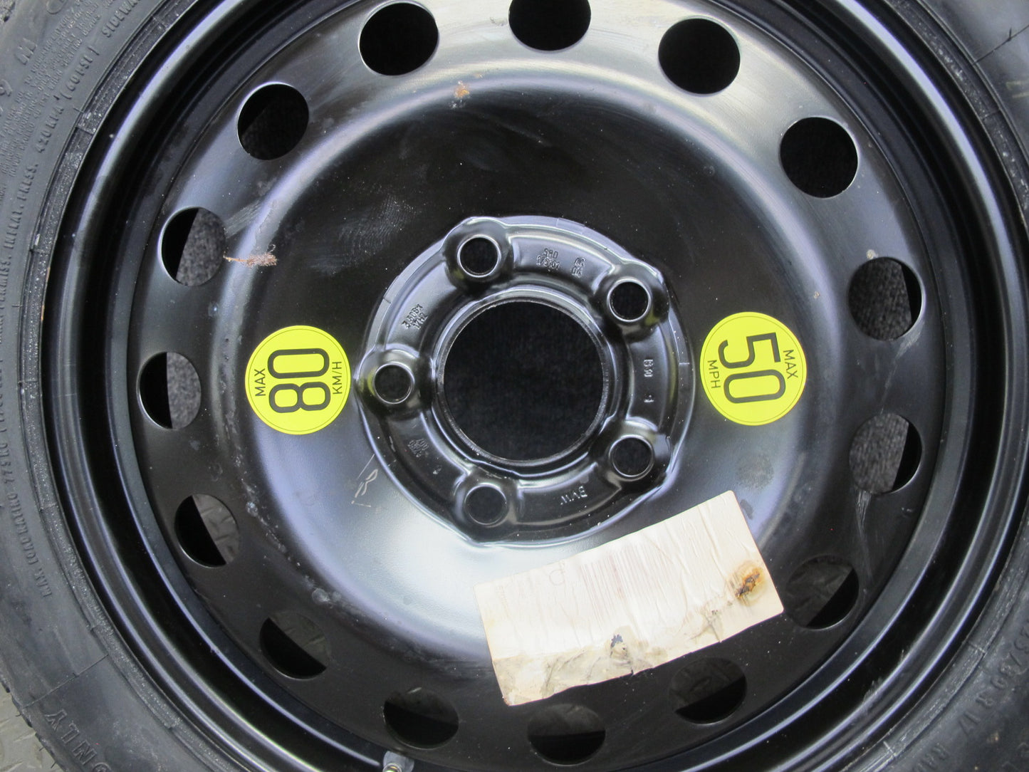 01-06 BMW E46 330ci R17 17" Spare Tire Wheel 17x3.5J ET30 125/80 6750007 OEM