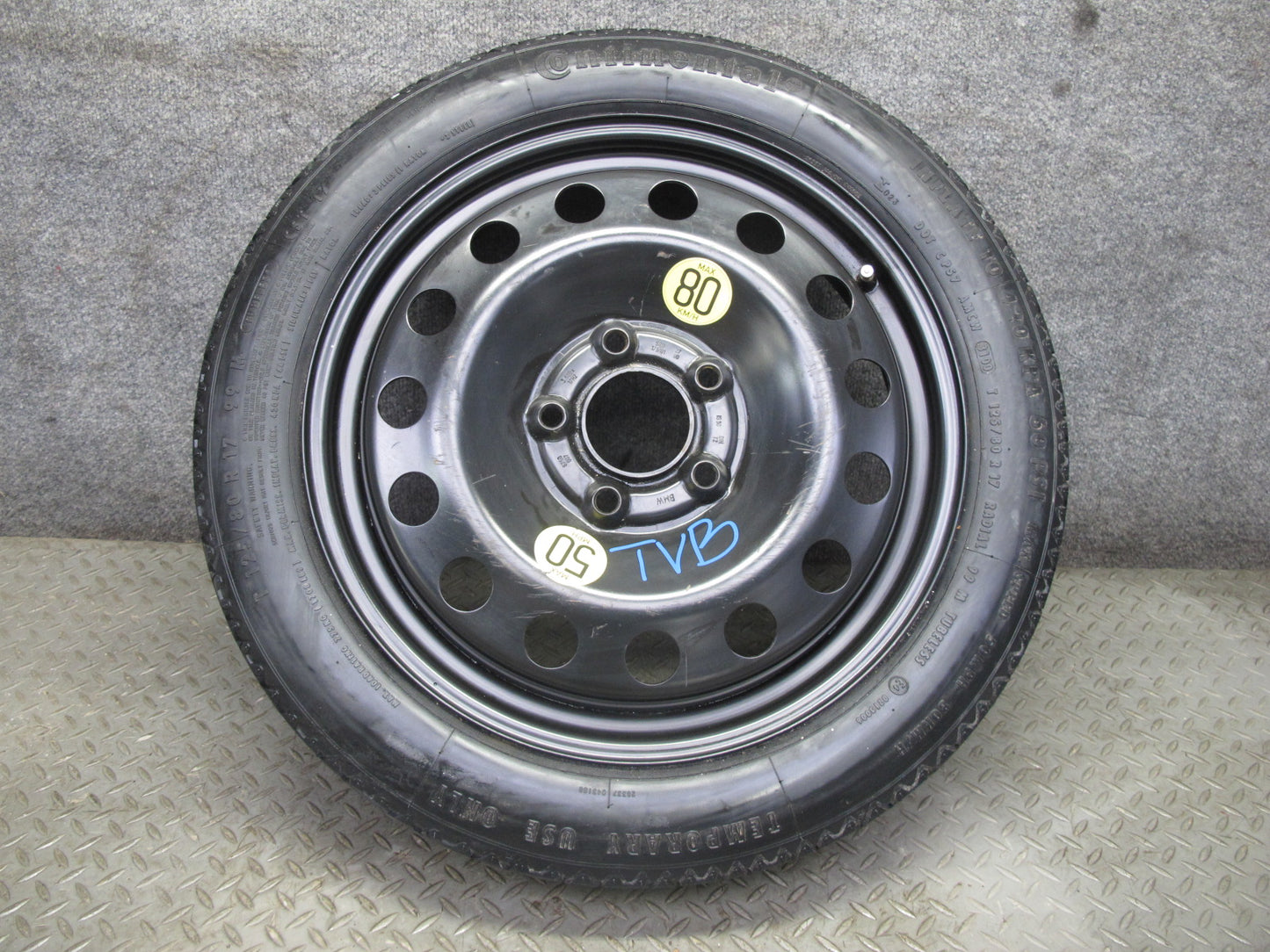 01-06 BMW E46 330ci R17 17" Spare Tire Wheel 17x3.5J ET30 125/80 6750007 OEM