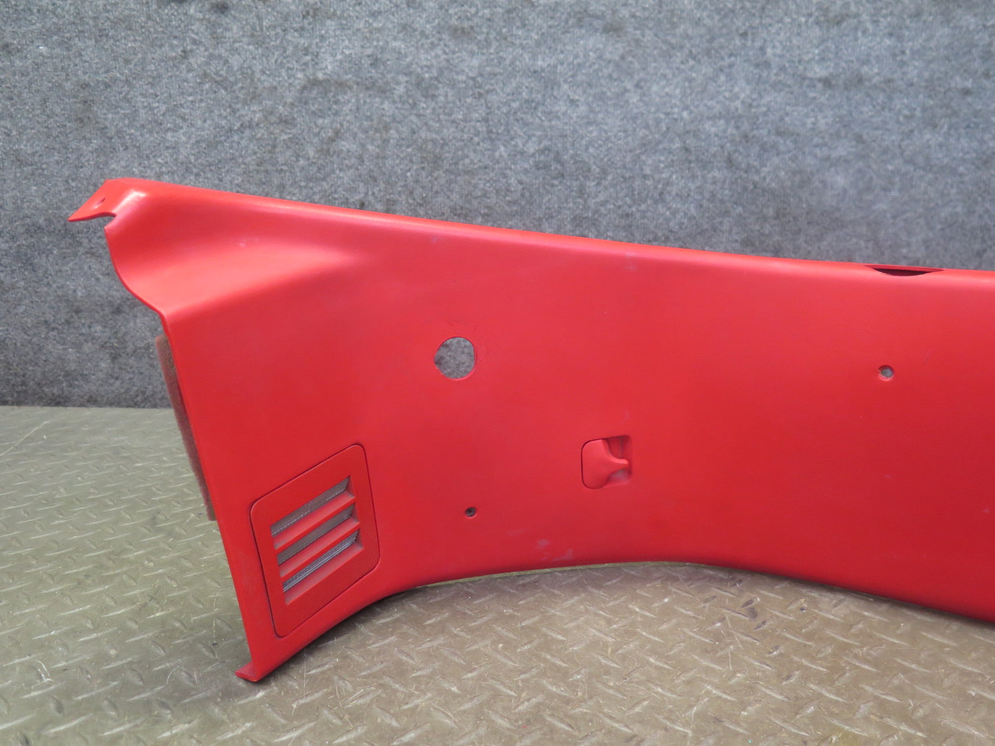 91-96 Chevrolet Corvette C4 Targa Set of 2 Interior TOP Roof Trim Cover RED OEM