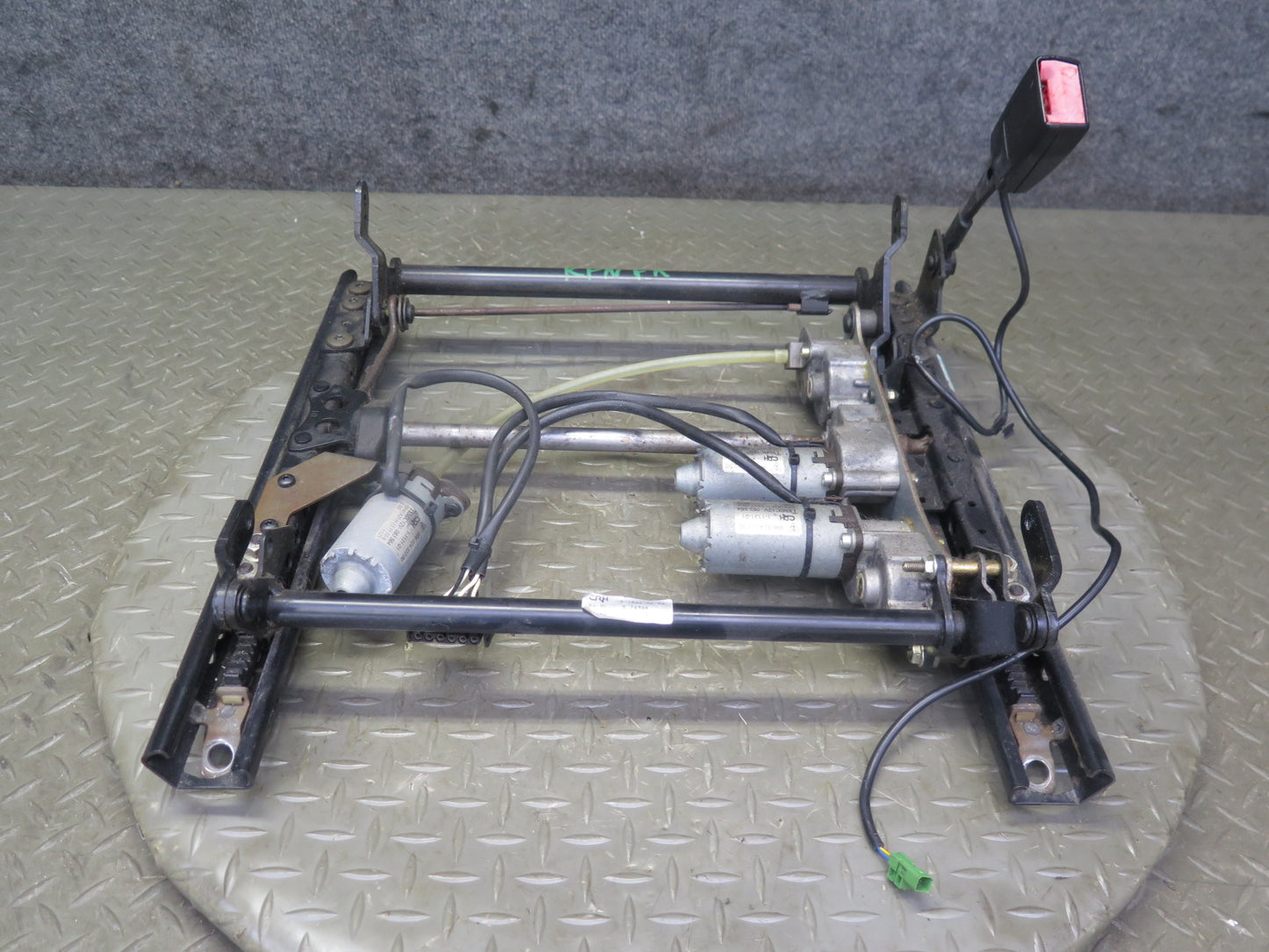 1999-2005 Porsche 911 996 Front Right Seat Lower Frame Track Rail w Motors