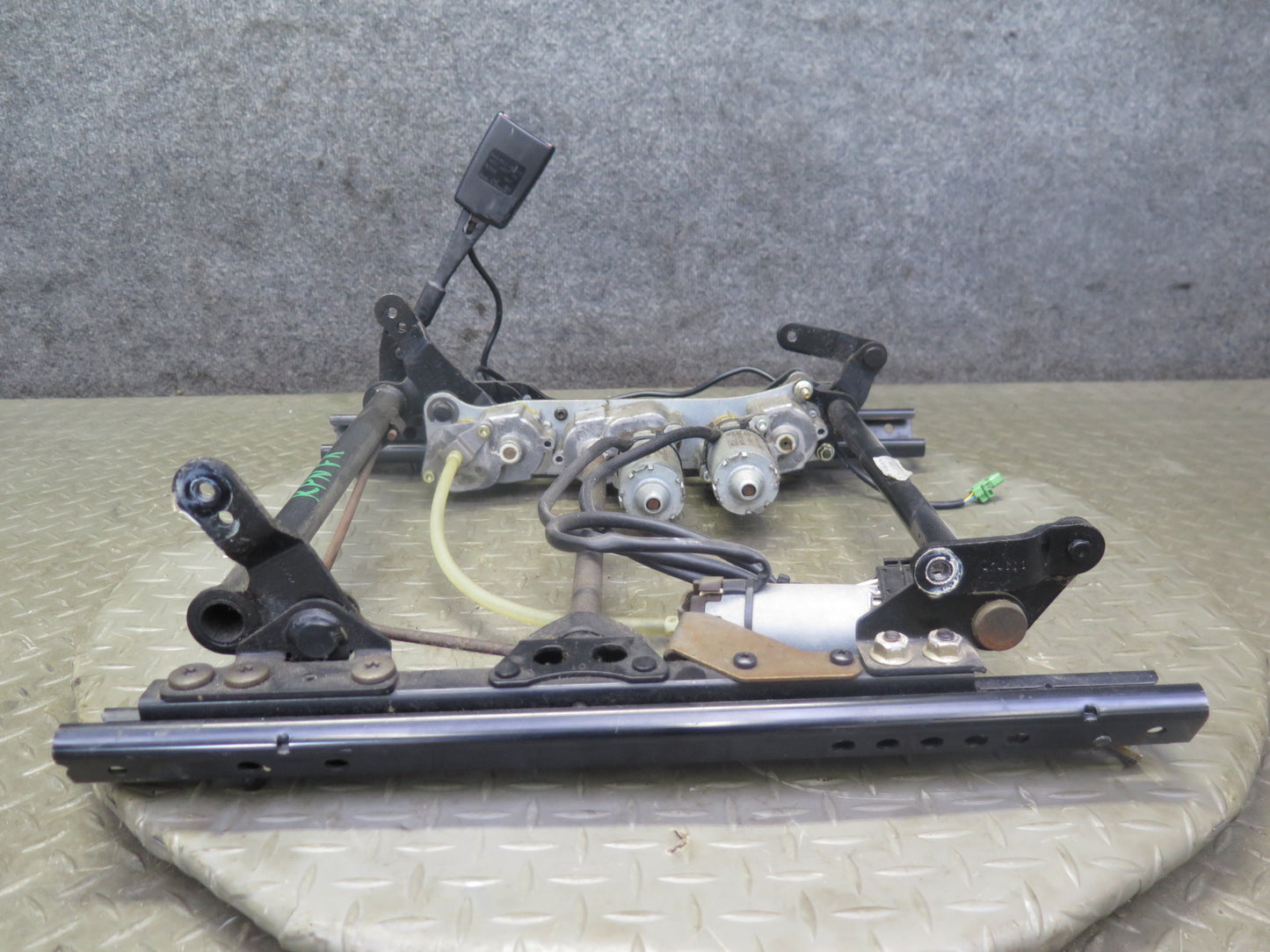 1999-2005 Porsche 911 996 Front Right Seat Lower Frame Track Rail w Motors