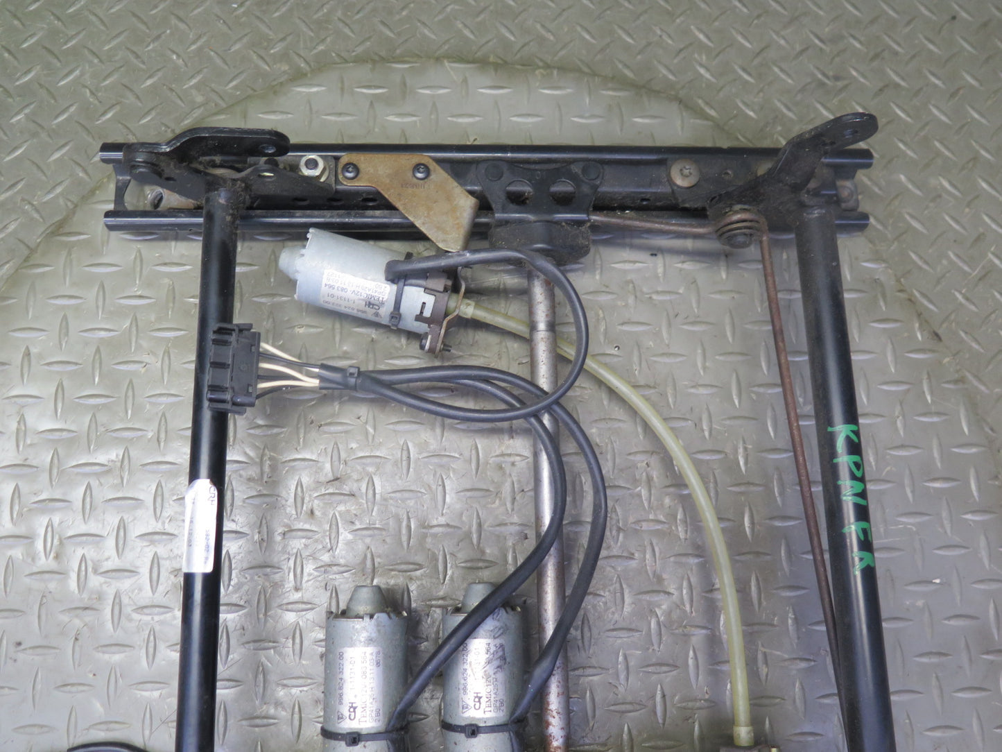 1999-2005 Porsche 911 996 Front Right Seat Lower Frame Track Rail w Motors