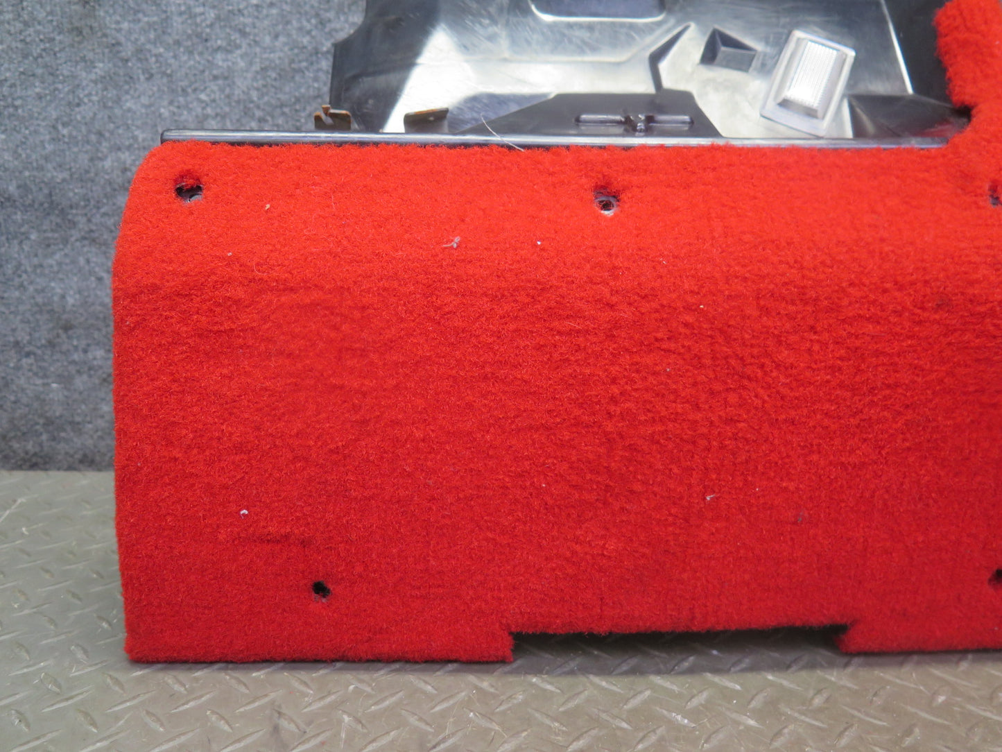 90-93 Chevrolet Corvette C4 A/T Left Under Dash Trim Panel Carpet Cover RED OEM
