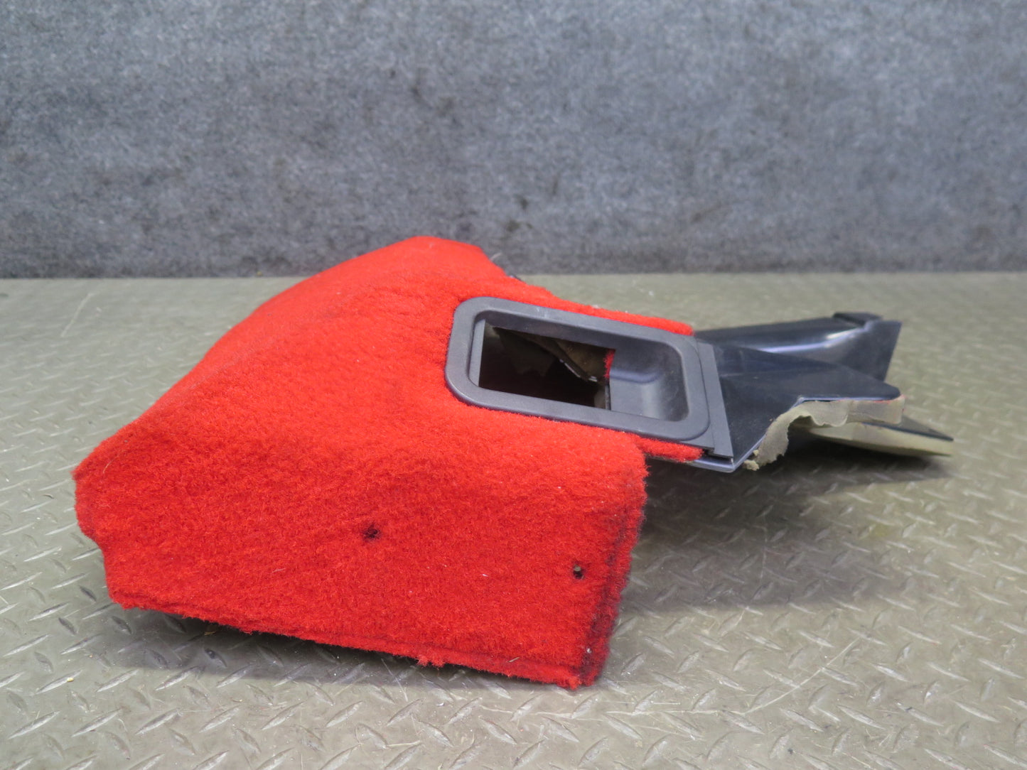 90-93 Chevrolet Corvette C4 A/T Left Under Dash Trim Panel Carpet Cover RED OEM