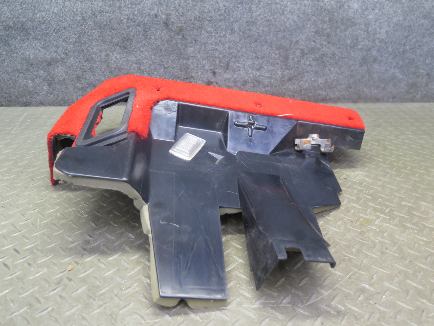 90-93 Chevrolet Corvette C4 A/T Left Under Dash Trim Panel Carpet Cover RED OEM