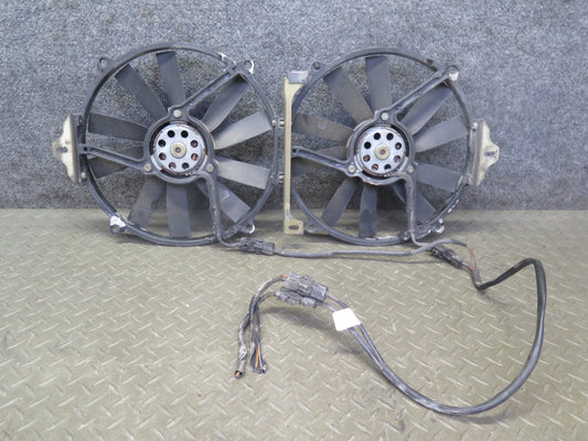 96-99 Mercedes R129 SL320 SL500 Set of 2 Engine Cooling Fan Motor OEM