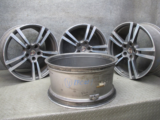 2011-2014 Porsche Cayenne 958 5 Double Spoke R21" Wheel Rim 21x10J ET50 Set of 4