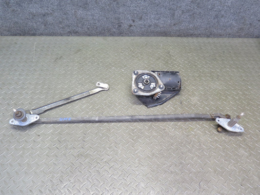 75-76 Mercedes W115 300SD Windshield Wiper Transmission Linkage w Motor Set OEM