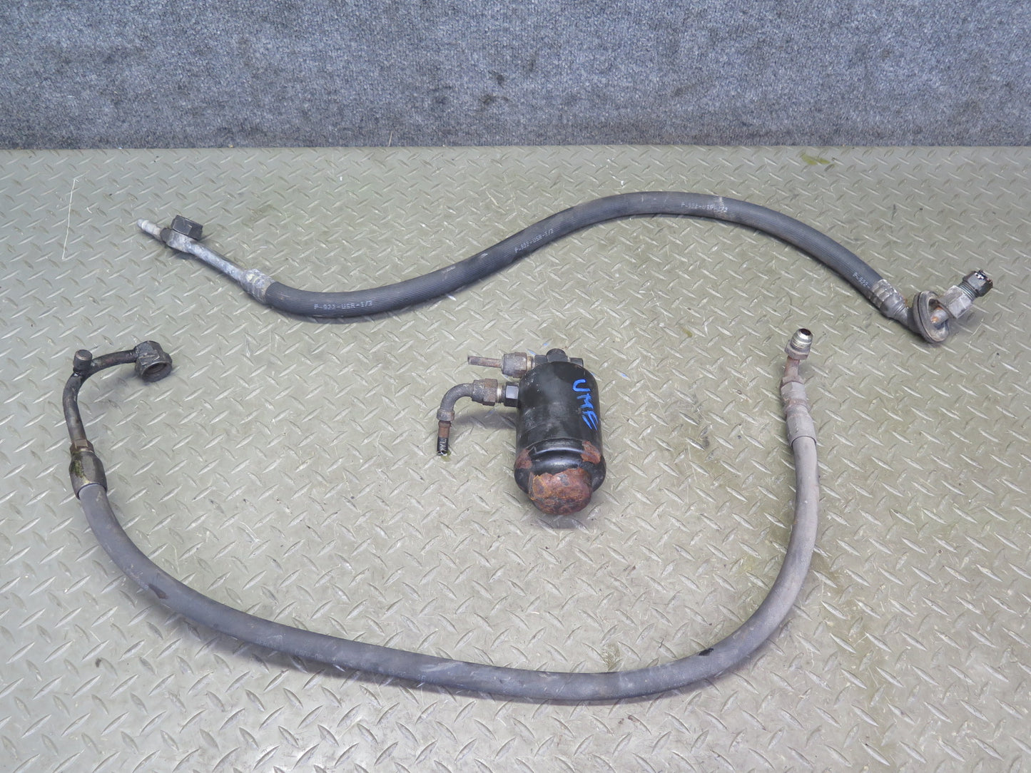 75-76 Mercedes W115 300D A/C Air Condition Hose Pipe Line Dryer Set OEM