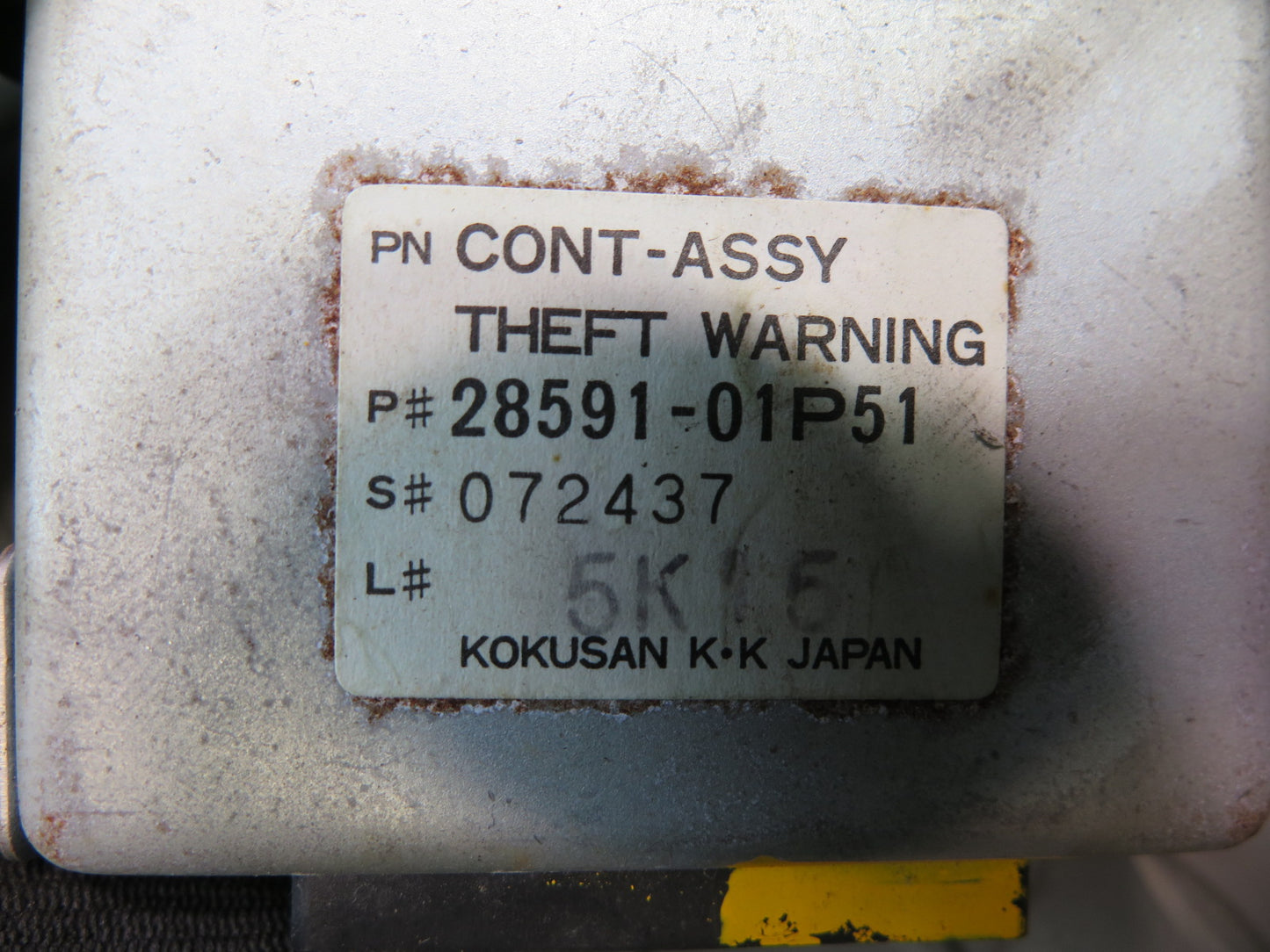84-86 Nissan Z31 300ZX Theft Warning Control Module 28591-01P51 OEM