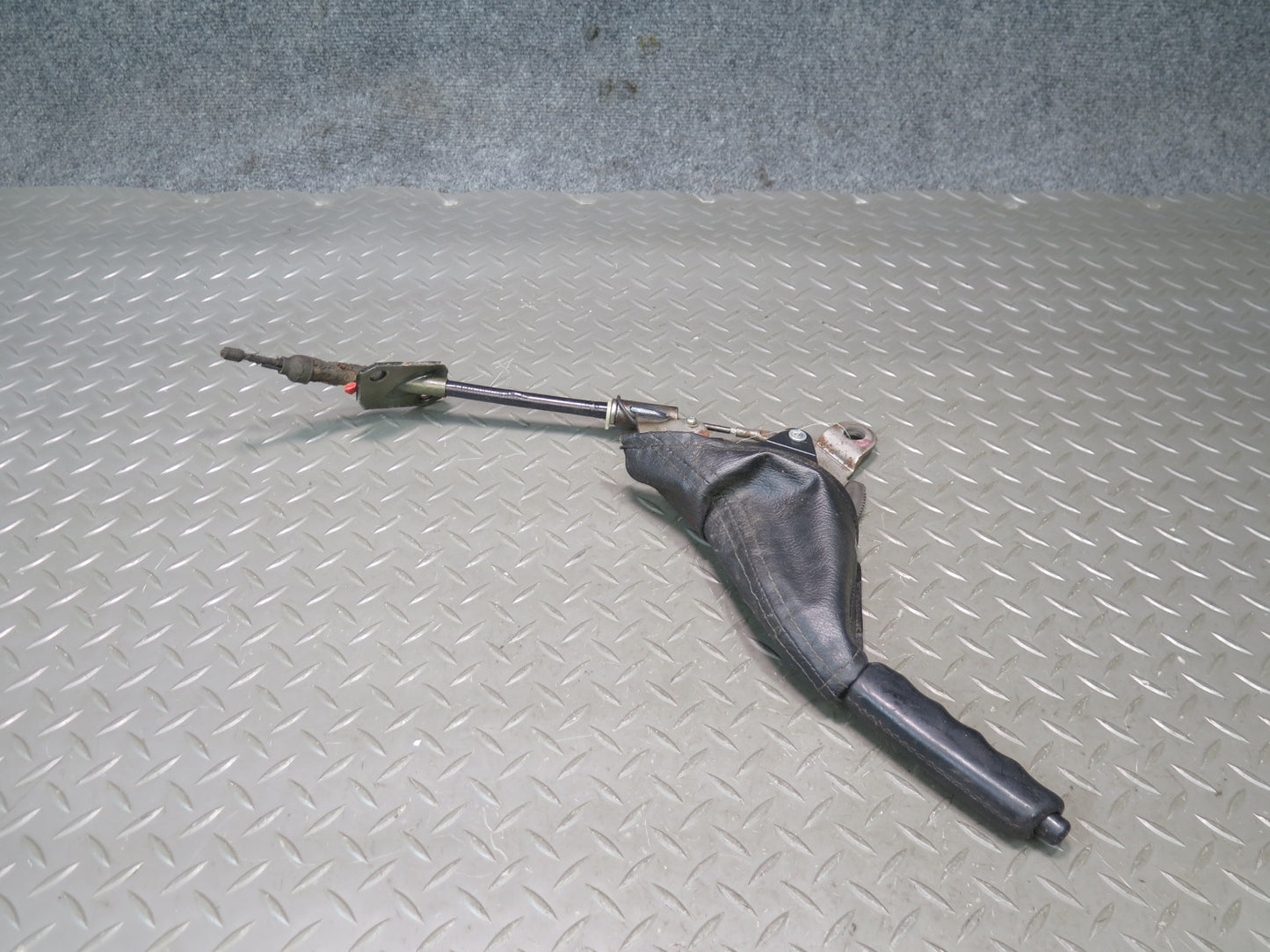 84-86 Nissan Z31 300ZX Emergency Parking Hand Brake Handle w Boot Cover OEM