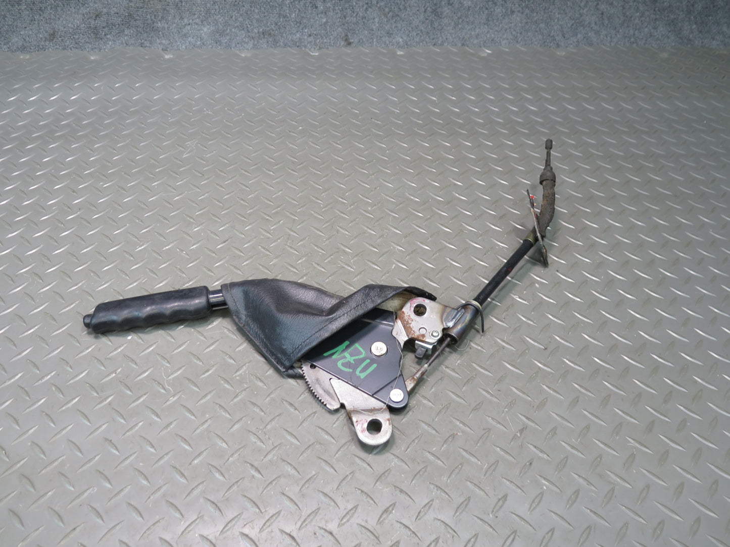 84-86 Nissan Z31 300ZX Emergency Parking Hand Brake Handle w Boot Cover OEM