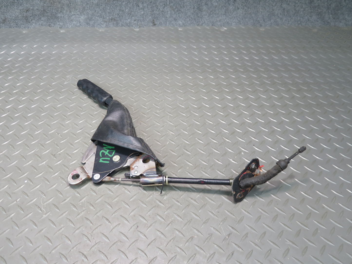 84-86 Nissan Z31 300ZX Emergency Parking Hand Brake Handle w Boot Cover OEM