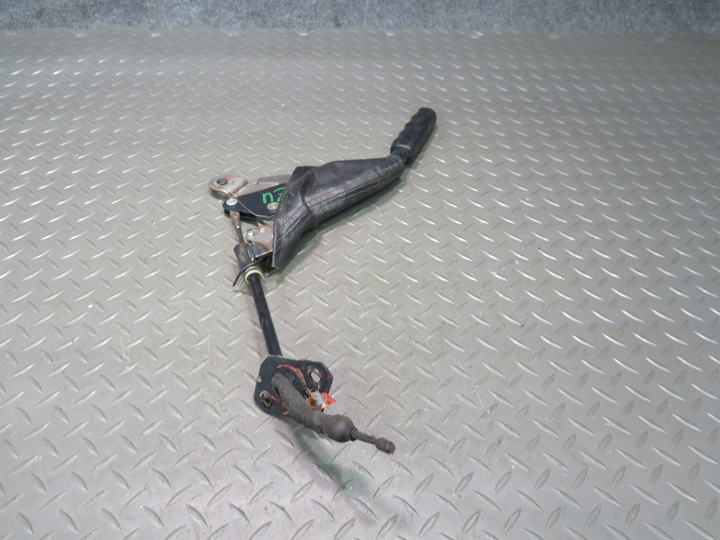 84-86 Nissan Z31 300ZX Emergency Parking Hand Brake Handle w Boot Cover OEM