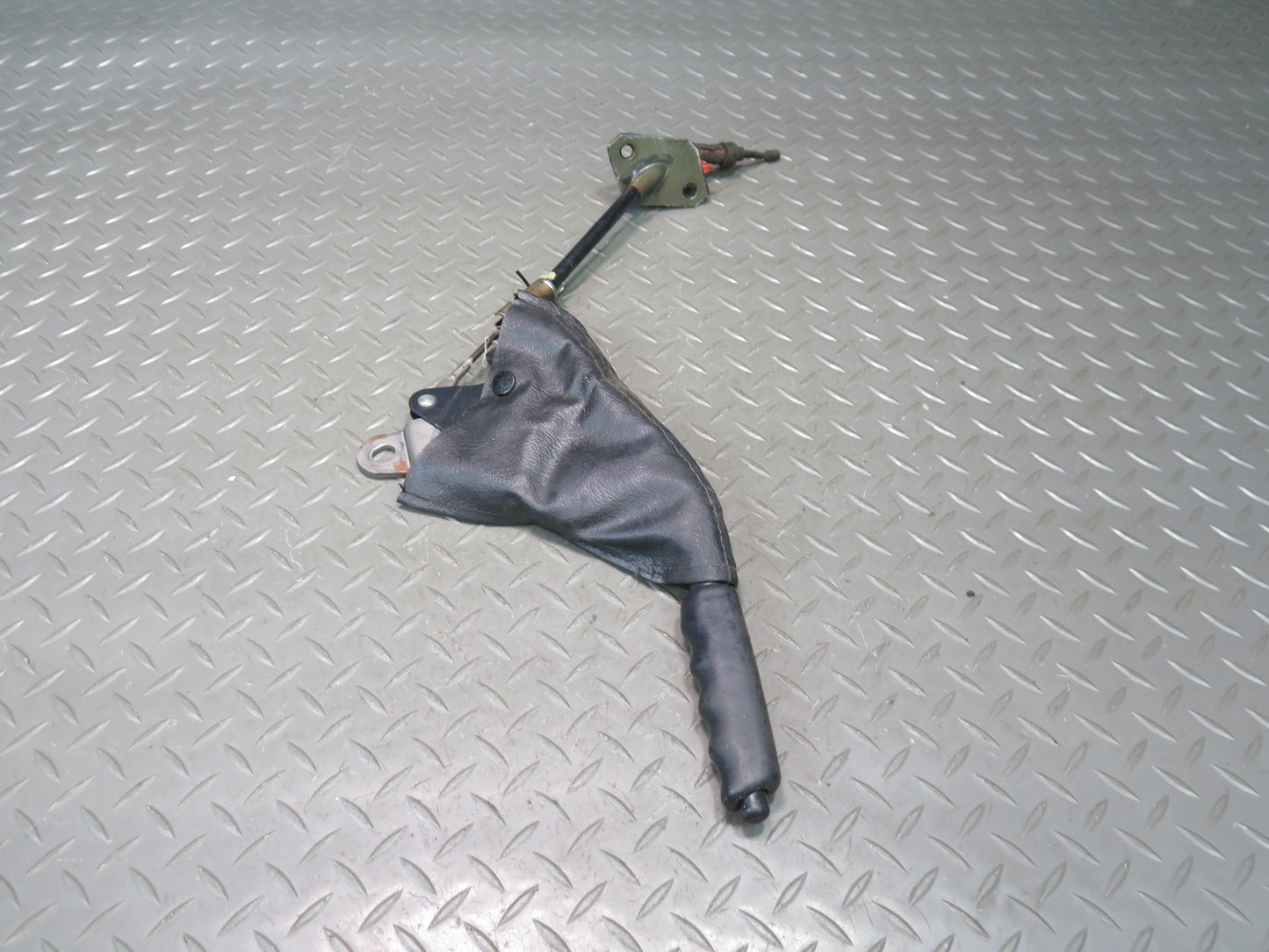 84-86 Nissan Z31 300ZX Emergency Parking Hand Brake Handle w Boot Cover OEM