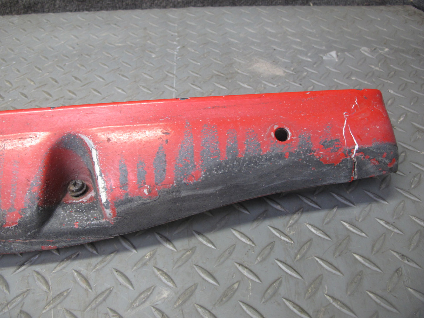 84-86 Nissan Z31 300ZX 2+0 Left Side Skirt Rocker Panel Molding HOT RED OEM
