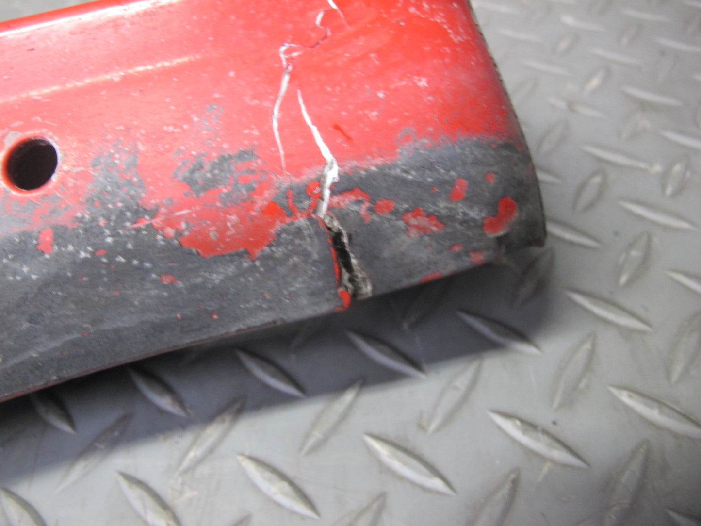 84-86 Nissan Z31 300ZX 2+0 Left Side Skirt Rocker Panel Molding HOT RED OEM