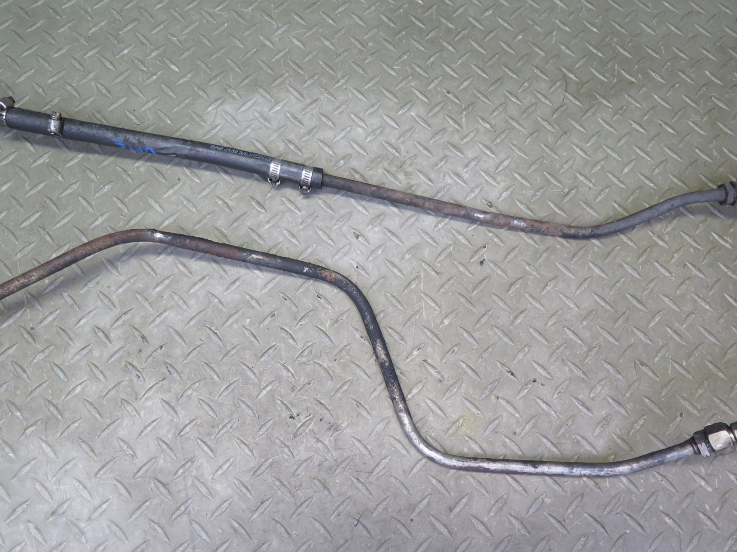 75-76 Mercedes W115 300D A/T Auto Transmission Oil Cooler Hose Pipe Line Set OEM