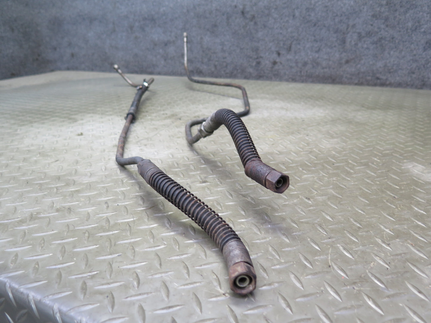 75-76 Mercedes W115 300D A/T Auto Transmission Oil Cooler Hose Pipe Line Set OEM