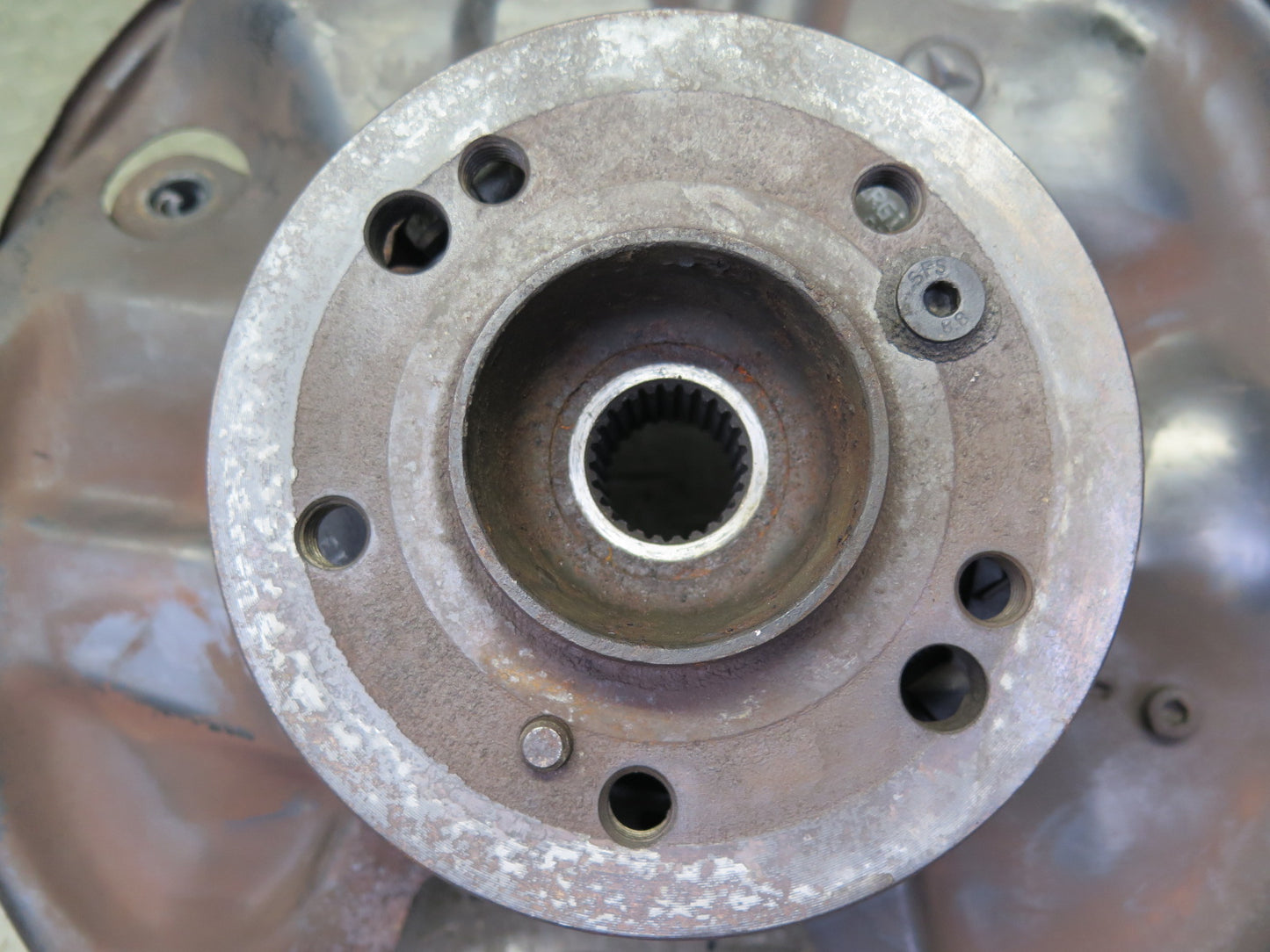 96-02 Mercedes R129 Sl-class Rear Left Spindle Knuckle Wheel Hub Bearing OEM