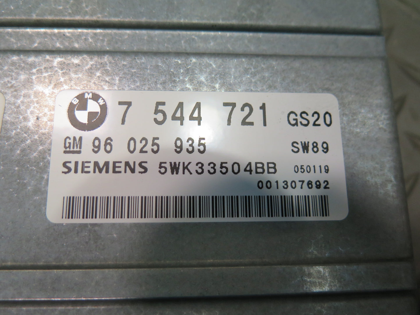 03-06 BMW E46 330Ci Basic EGS Transmission Control Module TCU TCM 7544721 OEM