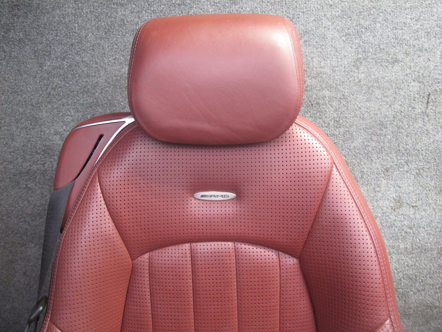 03-08 Mercedes R230 SL55 AMG Set of 2 Front Sport Leather Heat Massage Seat OEM