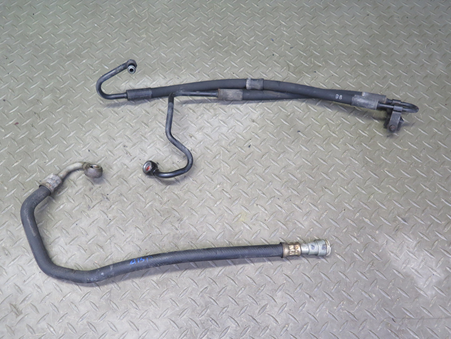 01-06 BMW E46 330ci Set of 2 Power Steering Hose Pipe Line OEM