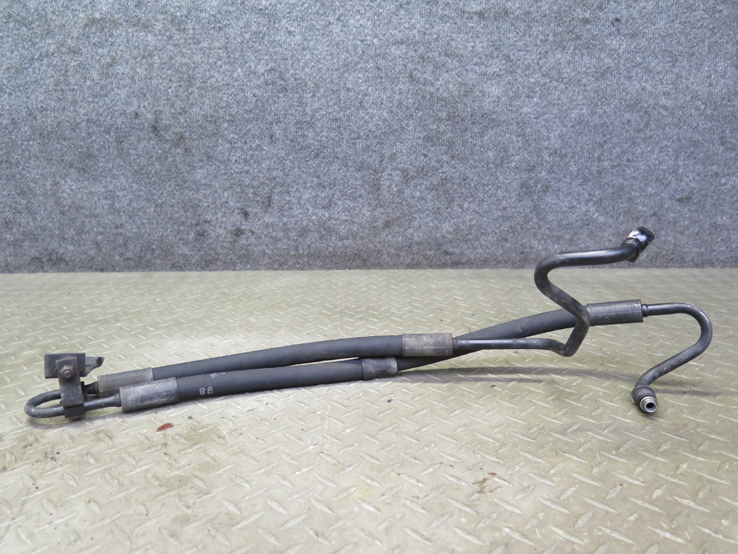 01-06 BMW E46 330ci Set of 2 Power Steering Hose Pipe Line OEM